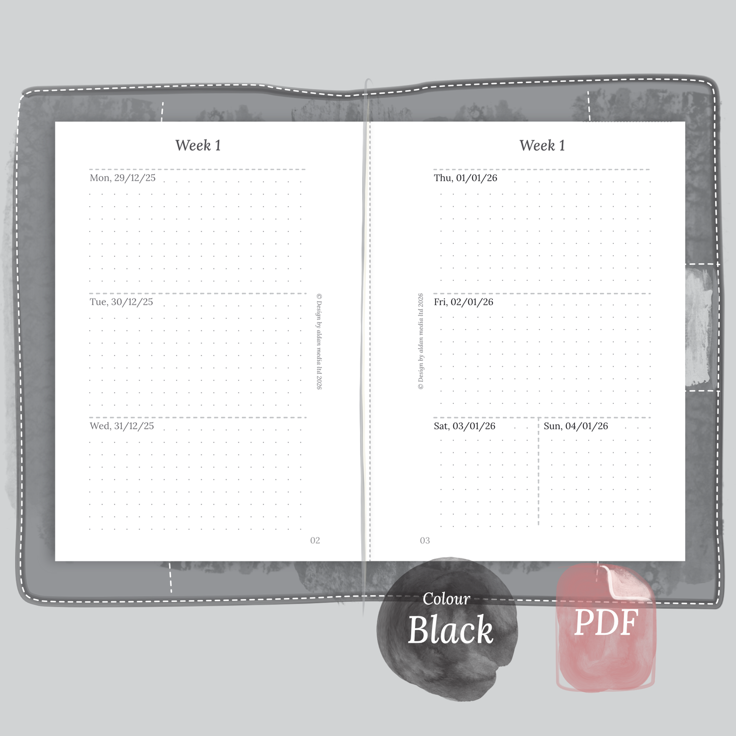 TN Passport | W2P | Week on 2 pages