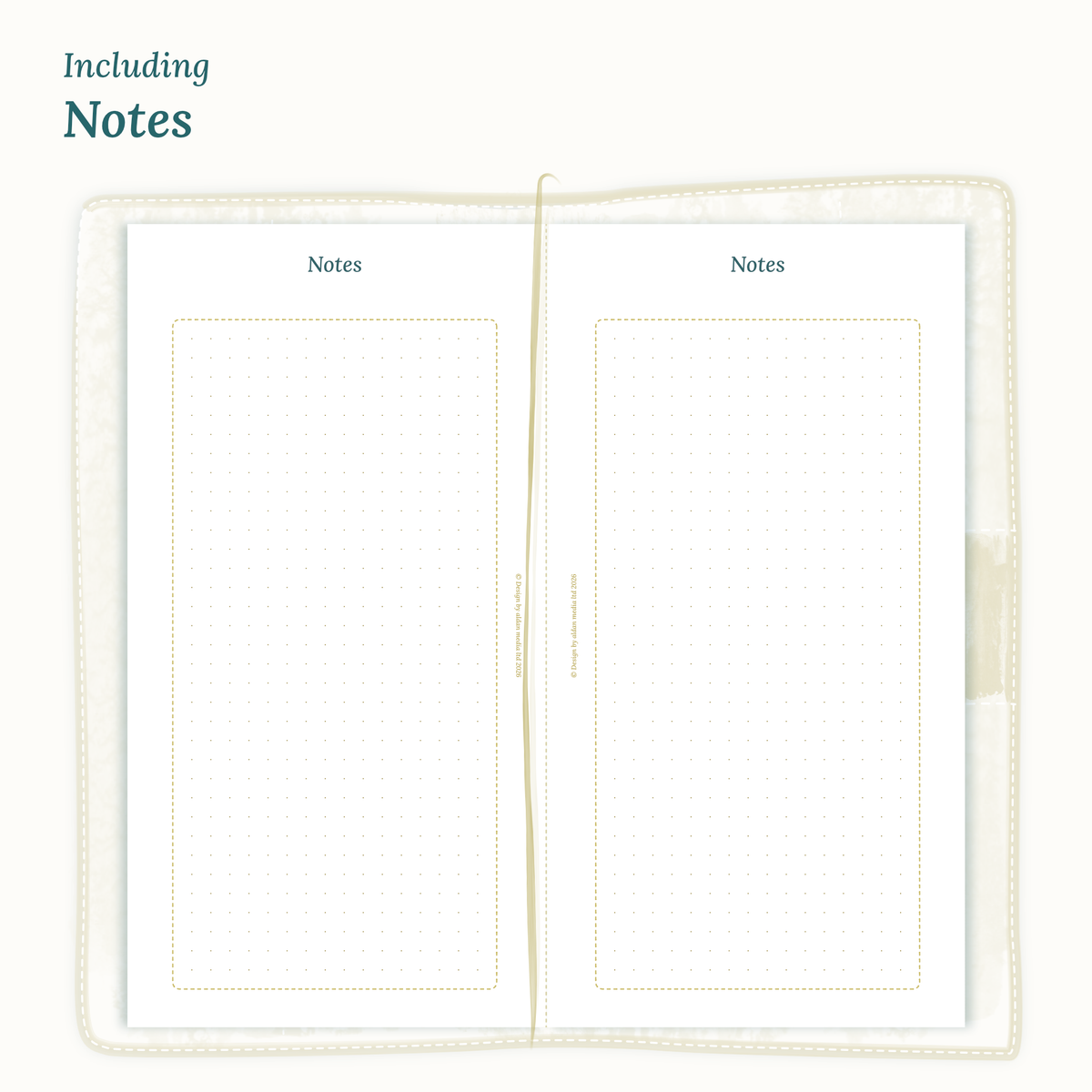 Insert Notes for 2027 PDF printable in TN Standard size for Traveler's Notebook