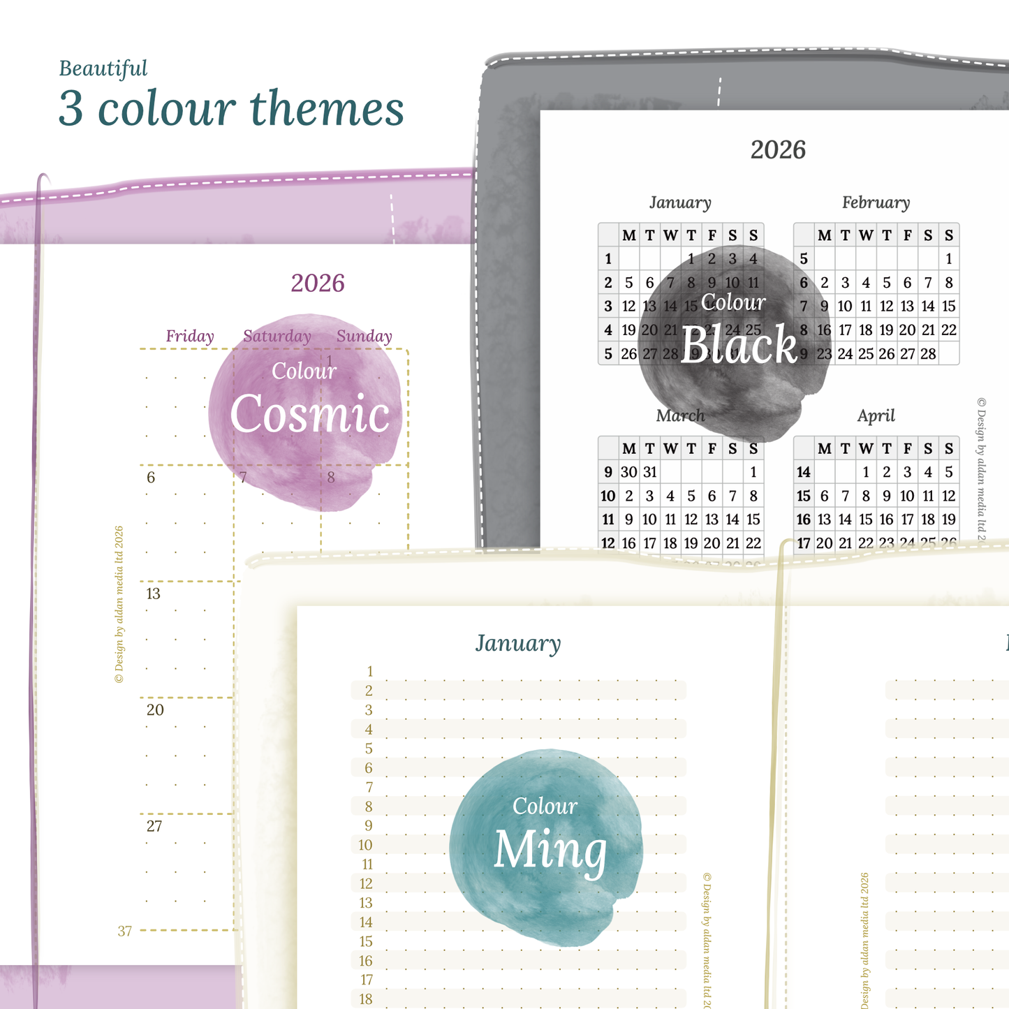 TN Passport | Bundle L | Year at a glance, future log, month on 2 pages & week on 2 pages
