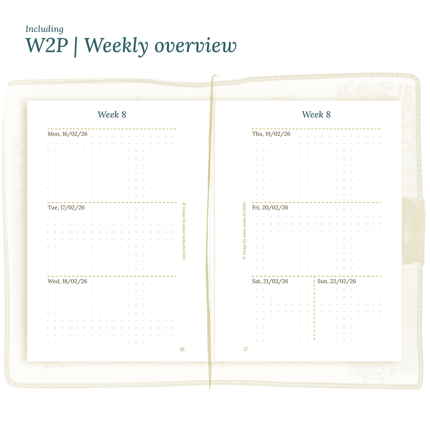 TN Passport | Bundle L | Year at a glance, future log, month on 2 pages & week on 2 pages