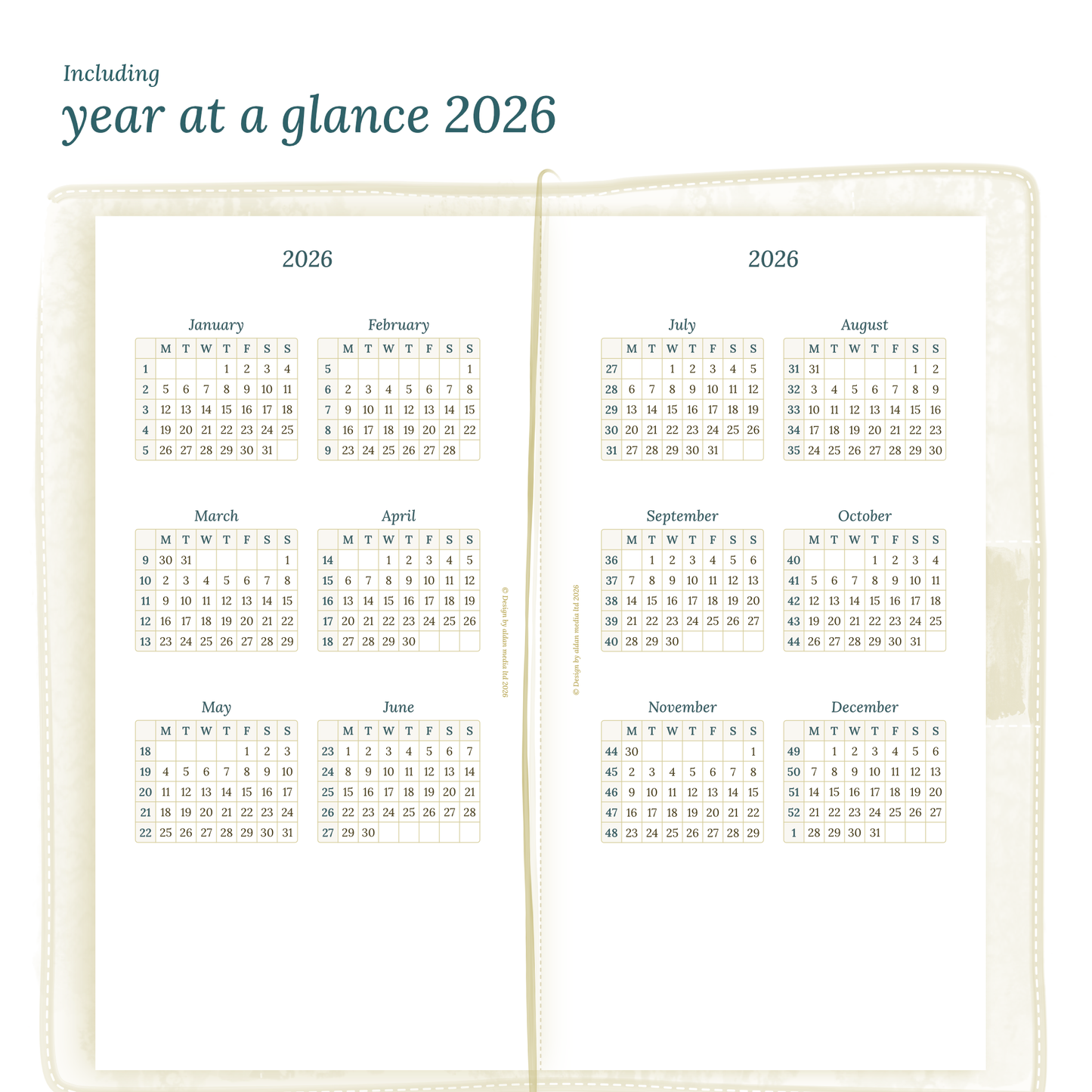 TN Standard | Bundle L | Year at a glance, future log, month on 2 pages & week on 2 pages