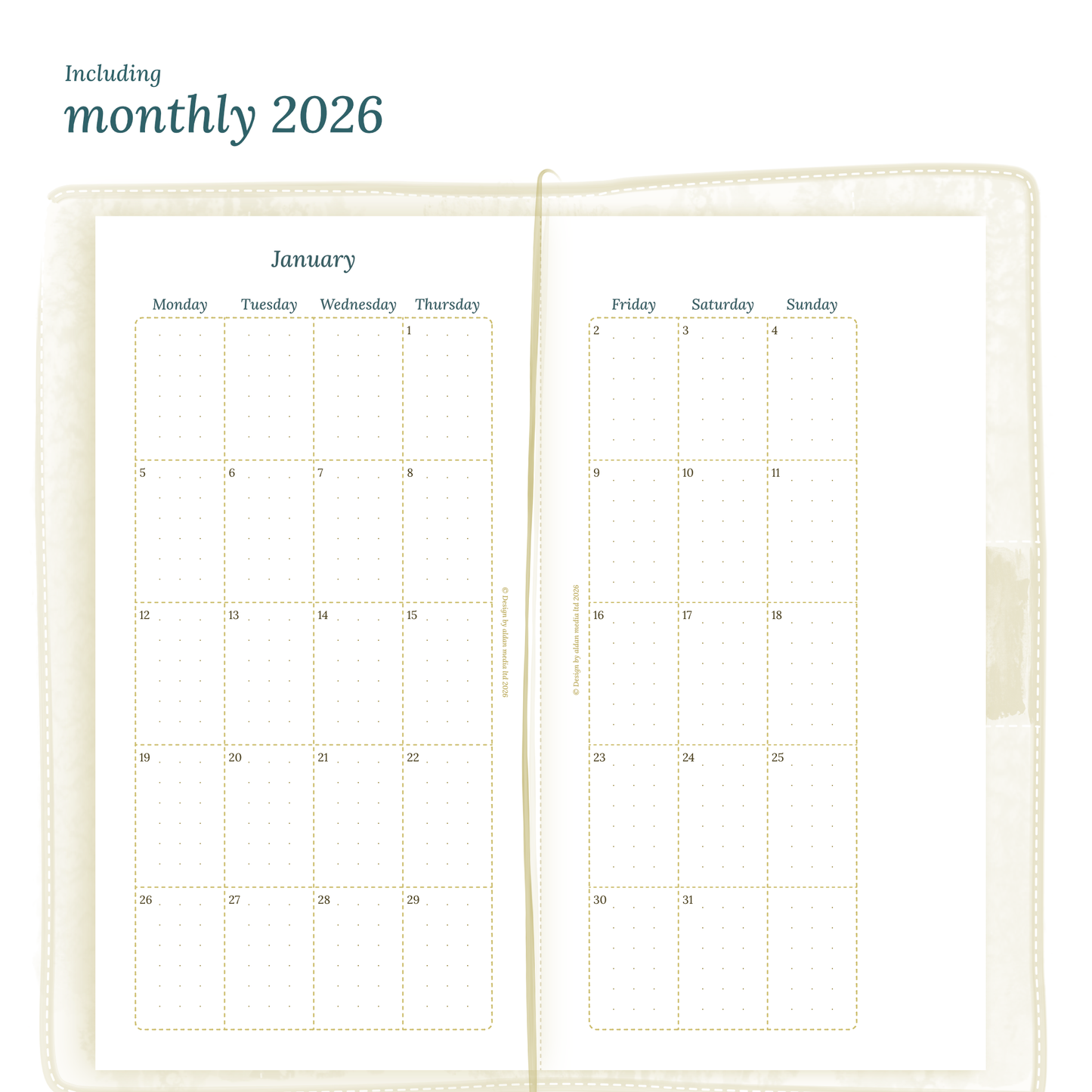 TN Standard | Bundle L | Year at a glance, future log, month on 2 pages & week on 2 pages