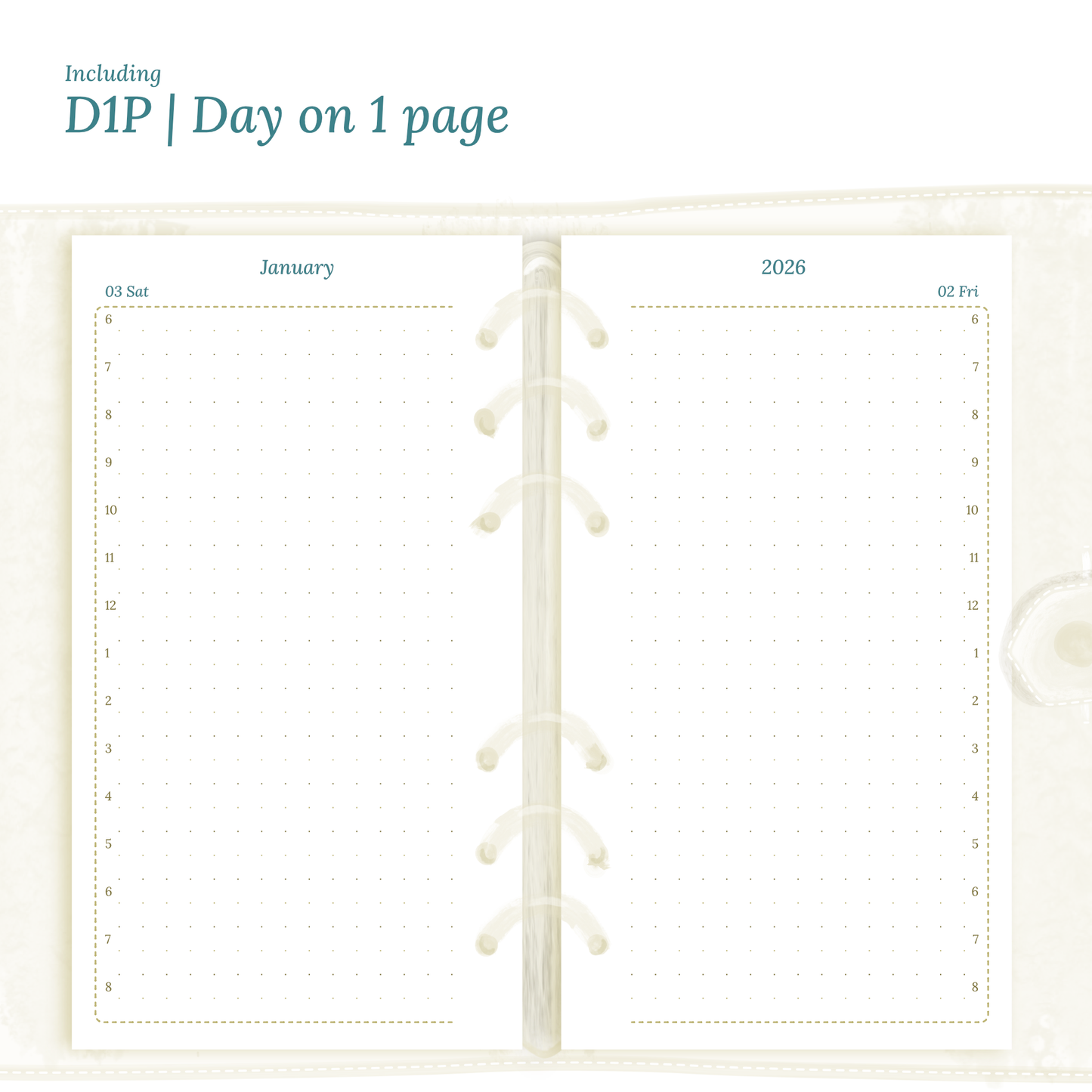 Personal | Bundle XL | Year at a glance, future log, month on 2 pages, week on 2 pages & daily