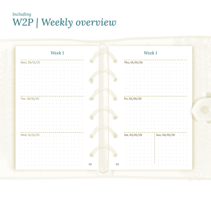 Pocket | Bundle XL | Year at a glance, future log, month on 2 pages, week on 2 pages & daily