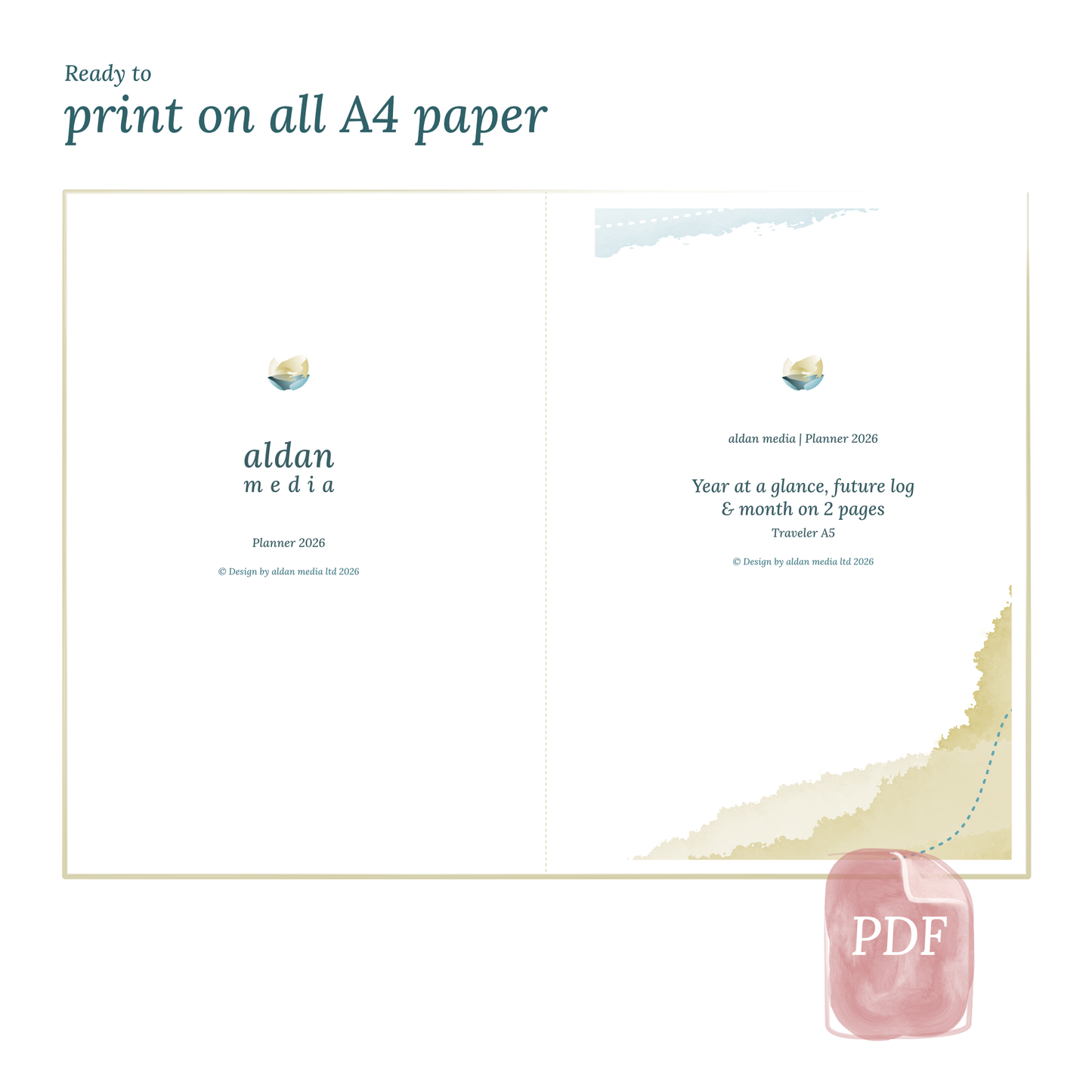 TN A5 | Bundle XL | Year at a glance, future log, month on 2 pages, week on 2 pages & daily
