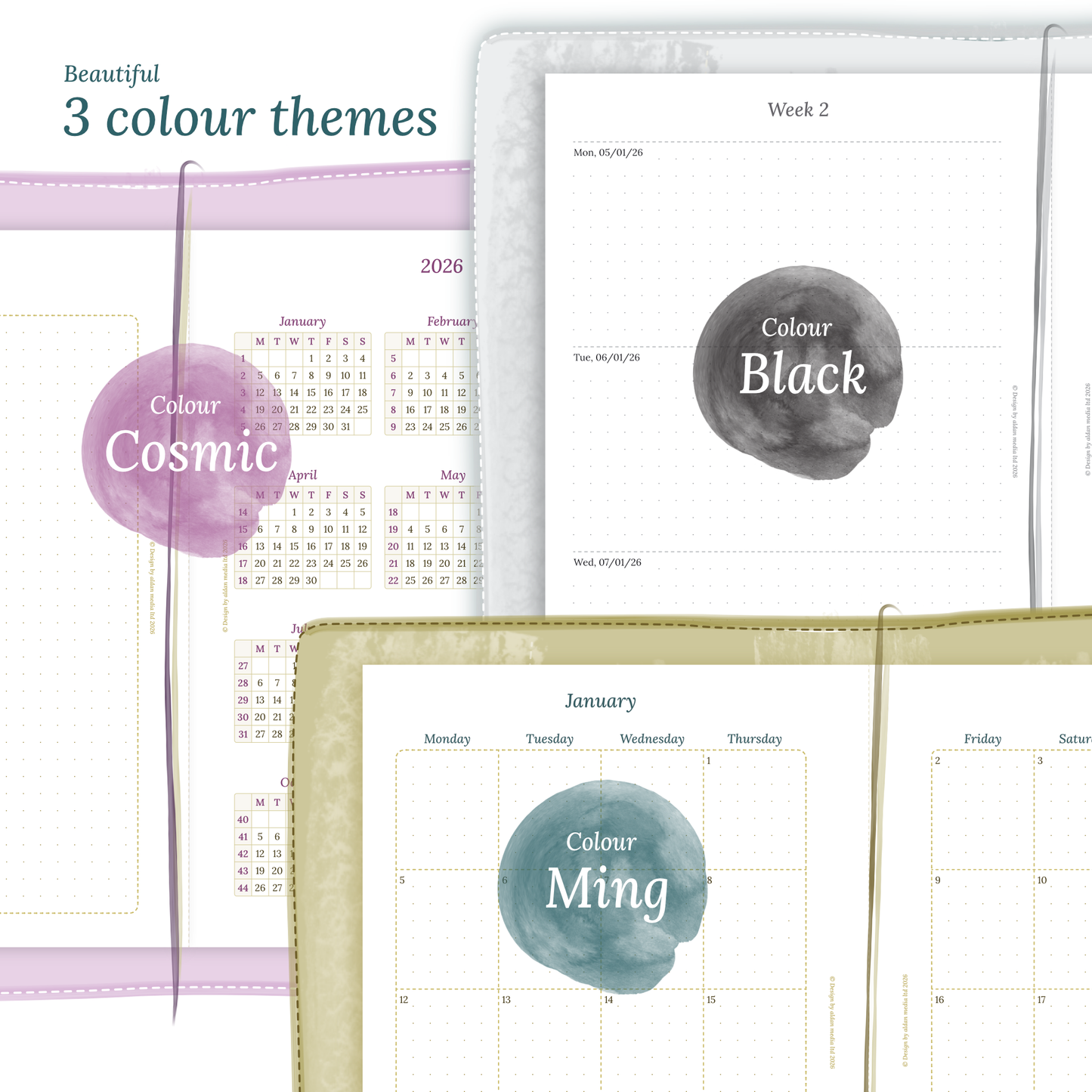TN A5 | Bundle XL | Year at a glance, future log, month on 2 pages, week on 2 pages & daily