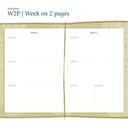 TN A5 | Bundle XL | Year at a glance, future log, month on 2 pages, week on 2 pages & daily
