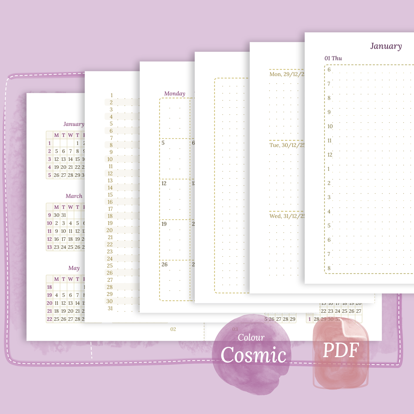 TN Passport | Bundle XL | Year at a glance, future log, month on 2 pages, week on 2 pages & daily