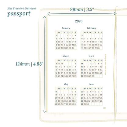 TN Passport | Bundle XL | Year at a glance, future log, month on 2 pages, week on 2 pages & daily