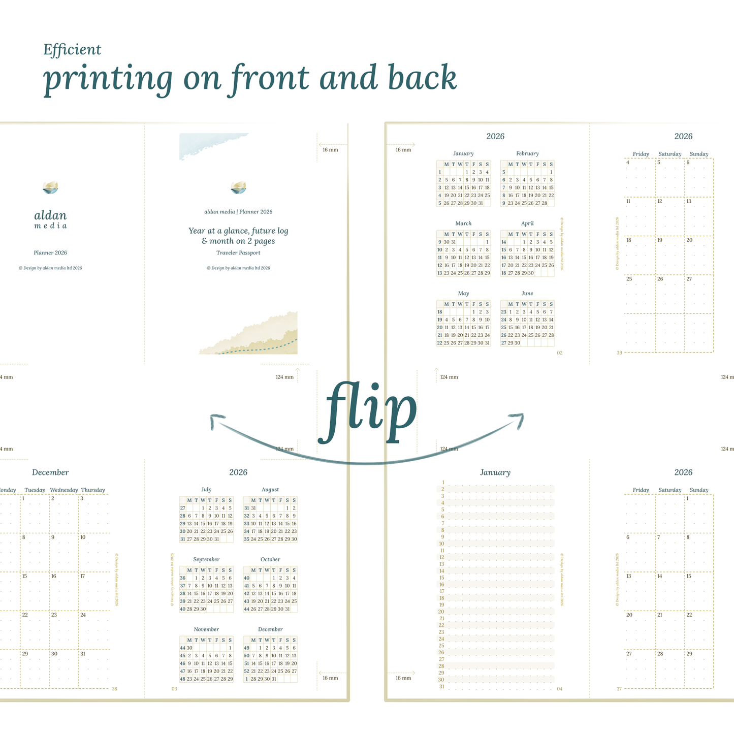 TN Passport | Bundle XL | Year at a glance, future log, month on 2 pages, week on 2 pages & daily