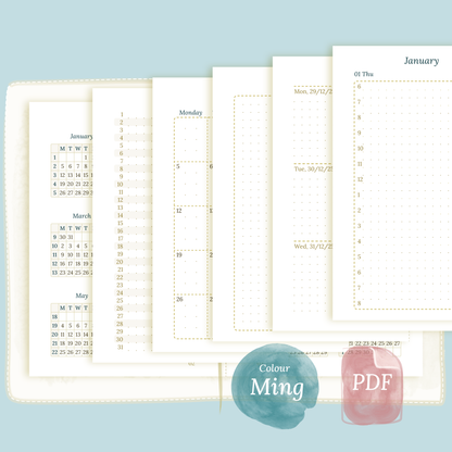 TN Passport | Bundle XL | Year at a glance, future log, month on 2 pages, week on 2 pages & daily