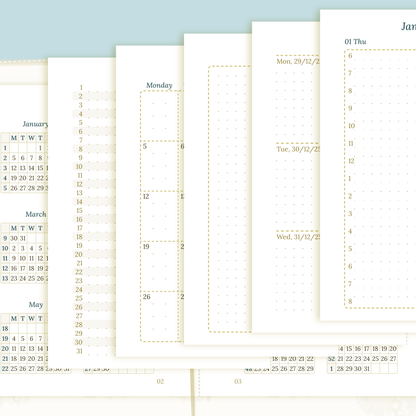 TN Passport | Bundle XL | Year at a glance, future log, month on 2 pages, week on 2 pages & daily