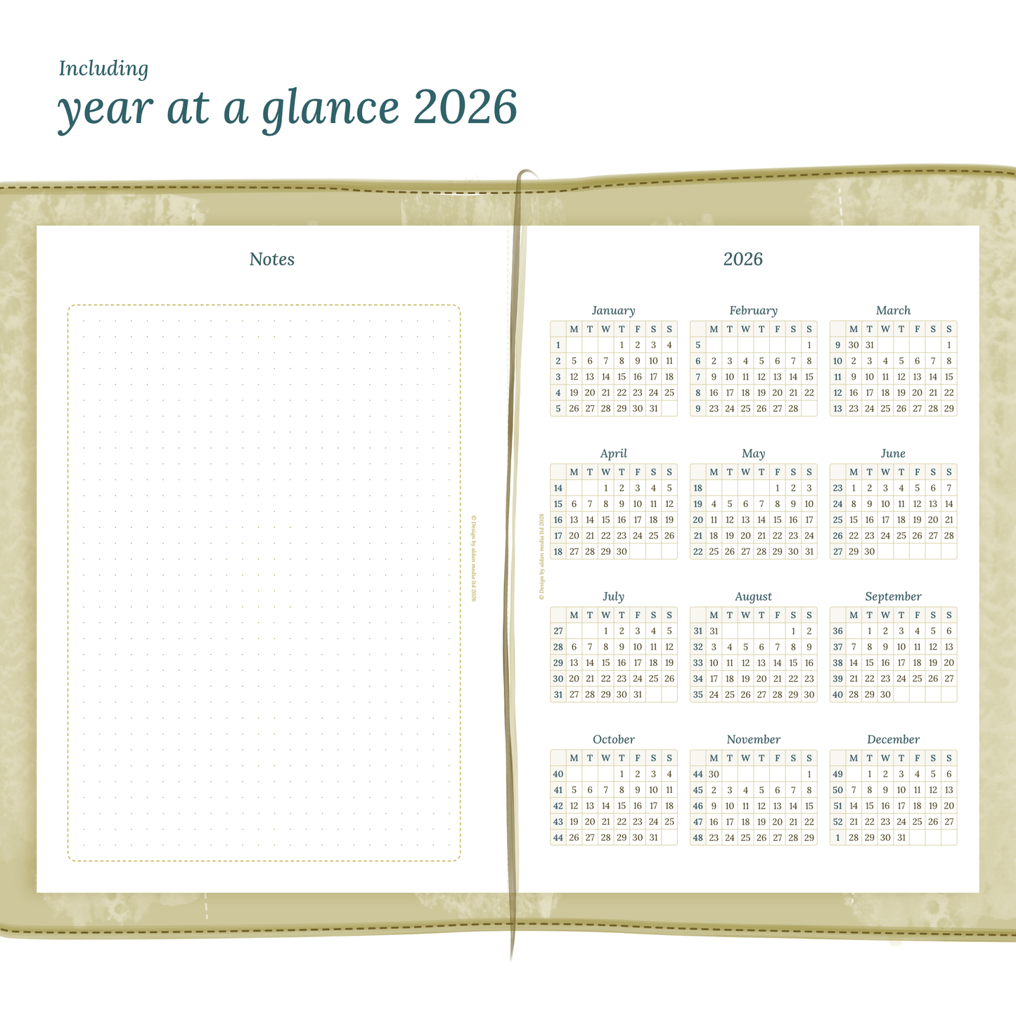 TN A5 | Bundle | Year at a glance, future log & month on 2 pages