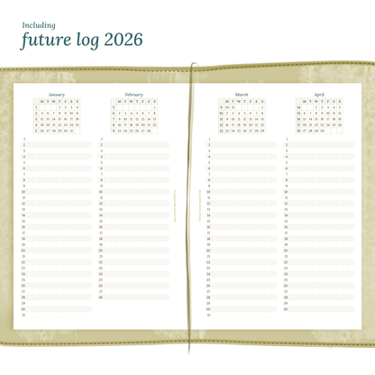 TN A5 | Bundle | Year at a glance, future log & month on 2 pages