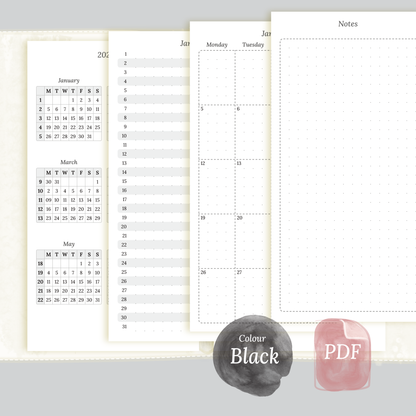 Personal | Bundle | Year at a glance, future log & month on 2 pages