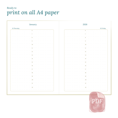 A5 | D1P | Day on 1 page