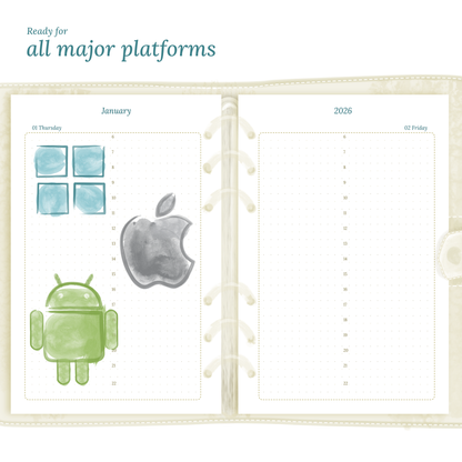 A5 | D1P | Day on 1 page