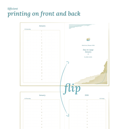 A5 | D1P | Day on 1 page