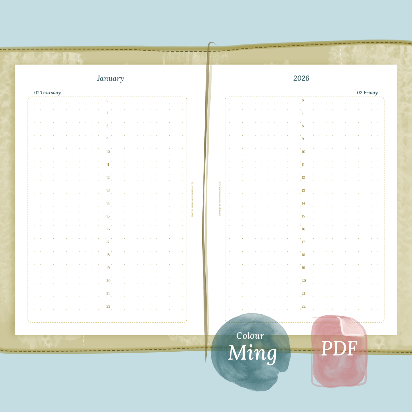 TN A5 | D1P | Day on 1 page