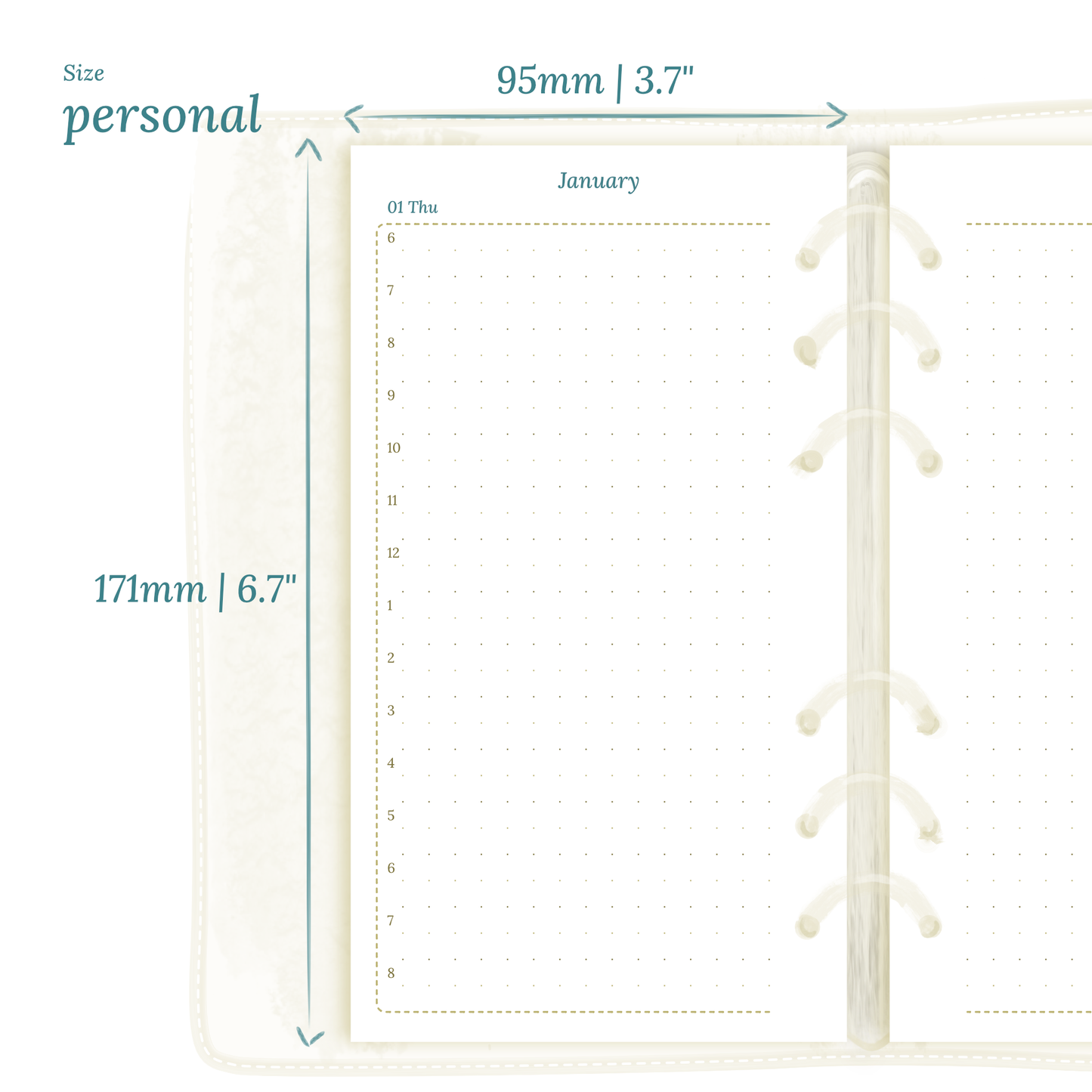 Personal | D1P | Day on 1 page