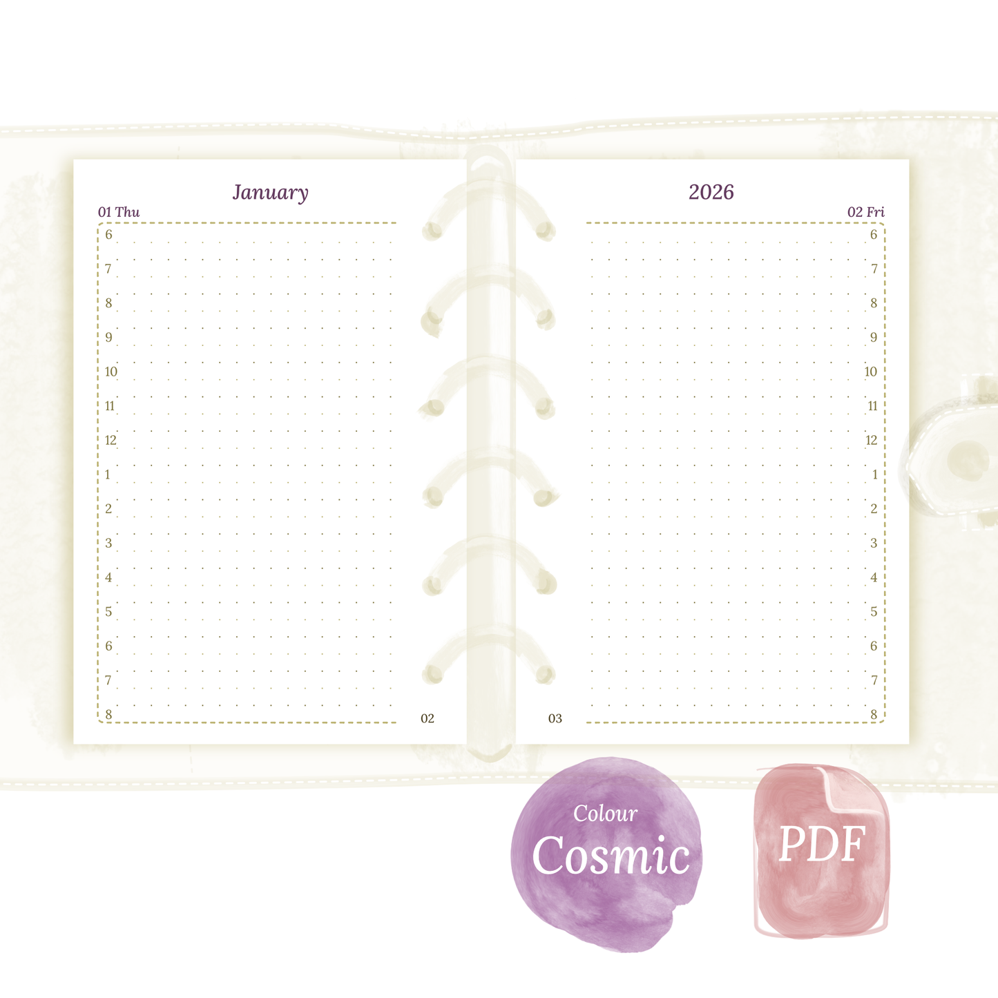 Pocket | D1P | Day on 1 page
