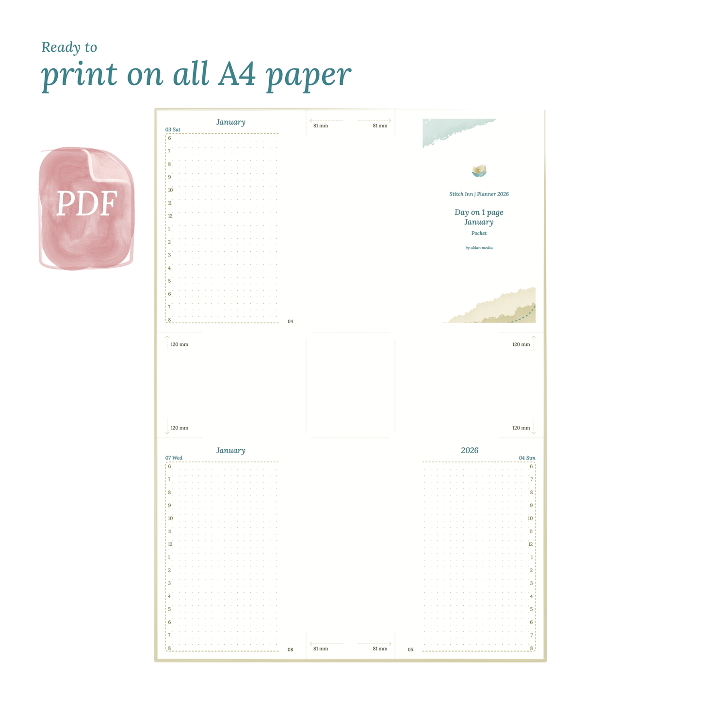 Pocket | D1P | Day on 1 page