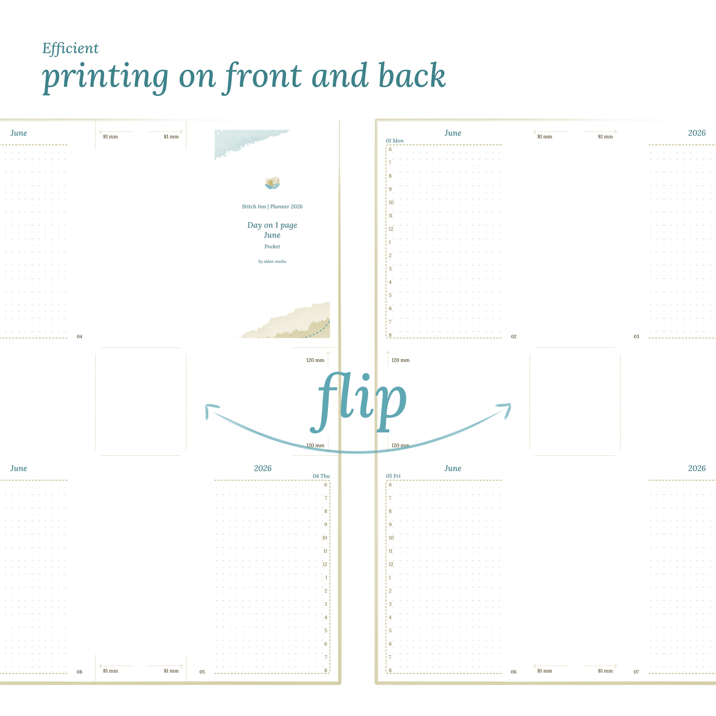 Pocket | D1P | Day on 1 page