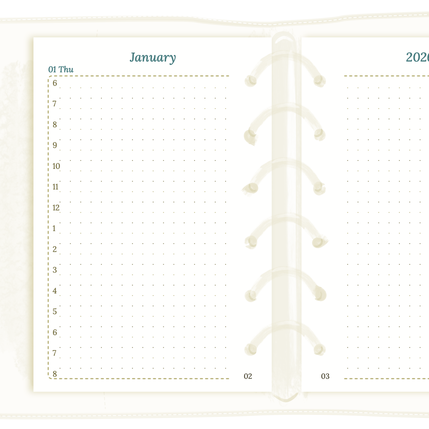 Pocket | D1P | Day on 1 page