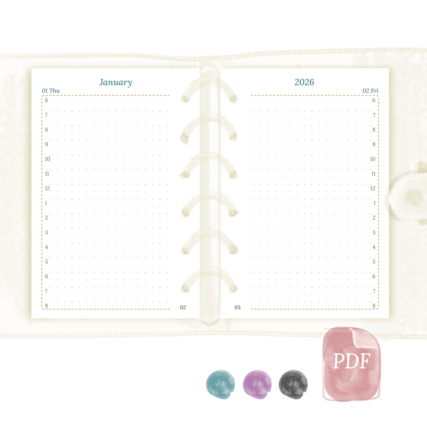 Pocket | D1P | Day on 1 page