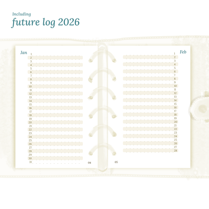 Pocket | Bundle | Year at a glance, future log & month on 2 pages
