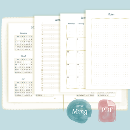 TN Passport | Bundle | Year at a glance, future log & month on 2 pages