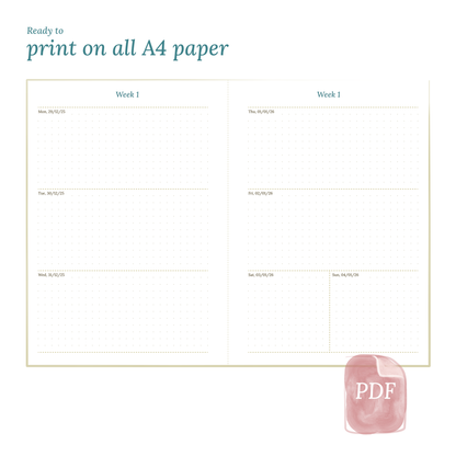A5 | W2P | Week on 2 pages