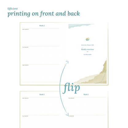 A5 | W2P | Week on 2 pages