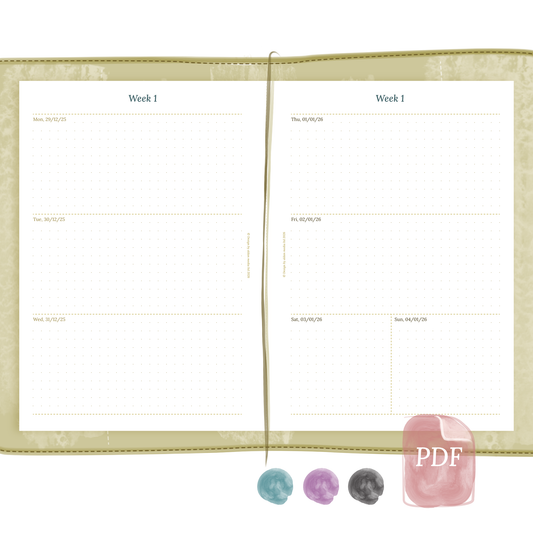 TN A5 | W2P | Week on 2 pages