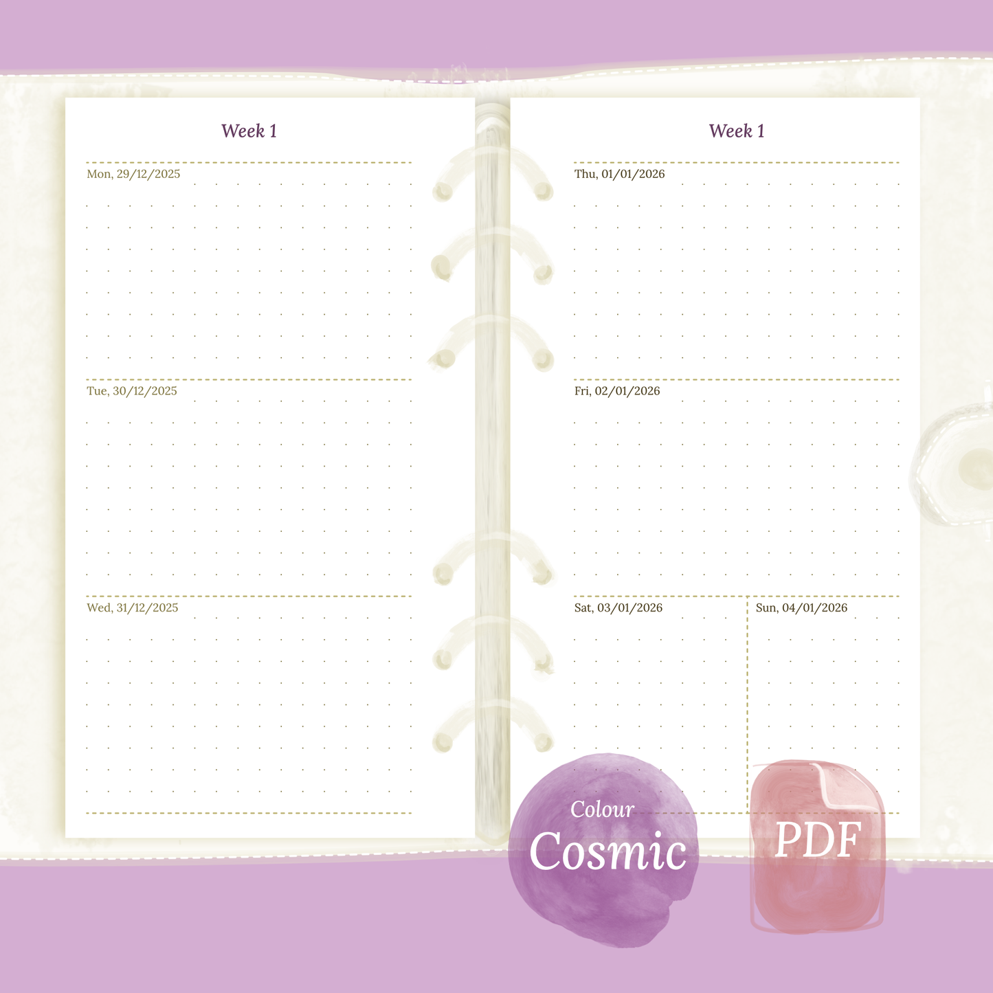Personal | W2P | Week on 2 pages