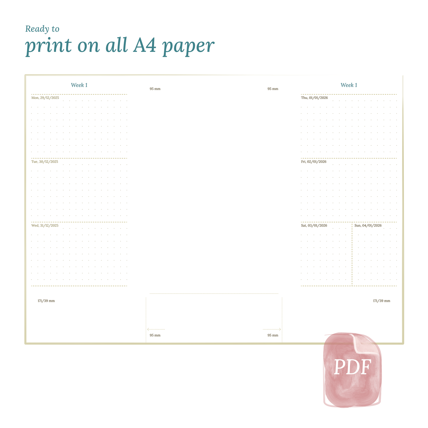 Personal | W2P | Week on 2 pages