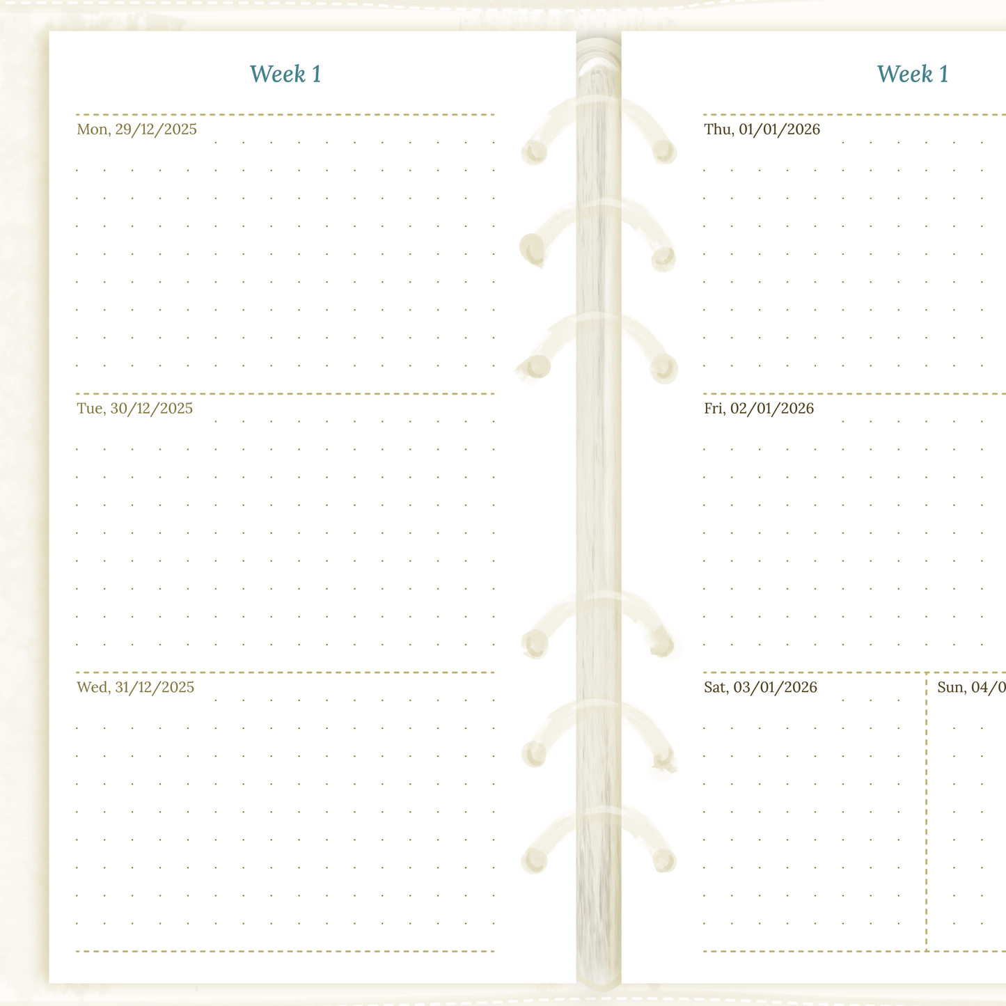 Personal | W2P | Week on 2 pages
