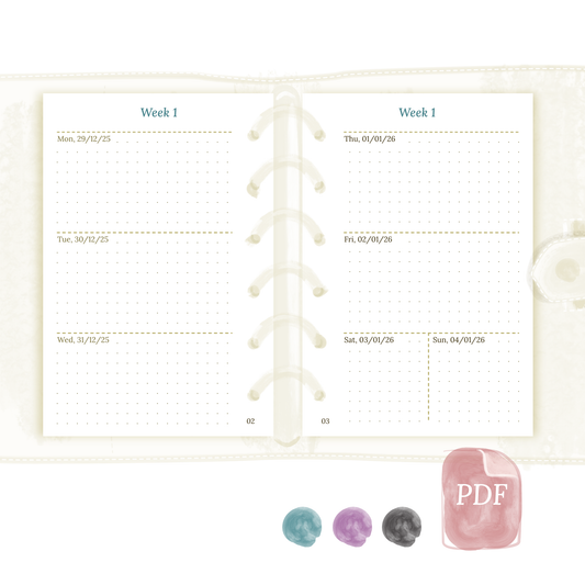 Pocket | W2P | Week on 2 pages