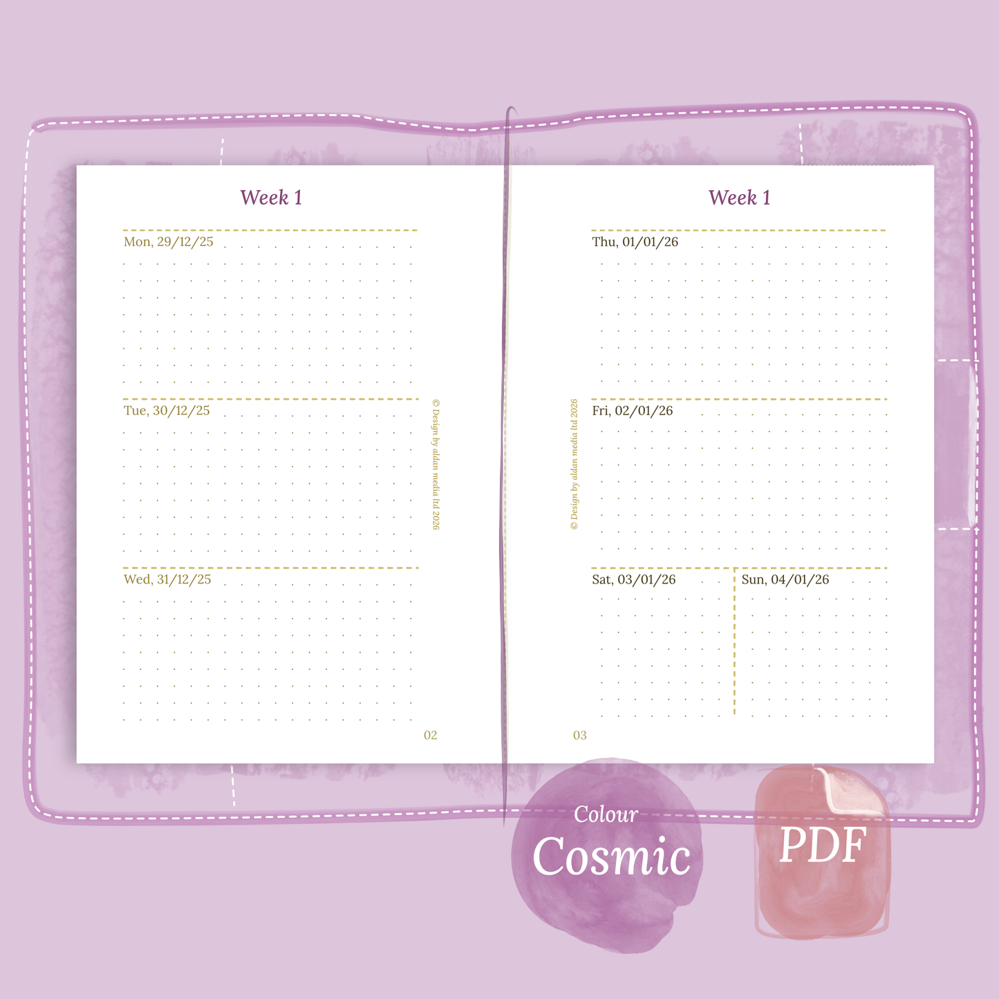 TN Passport | W2P | Week on 2 pages