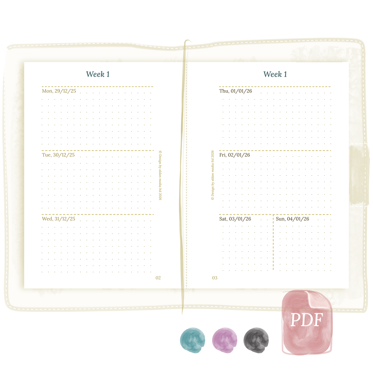 TN Passport | W2P | Week on 2 pages