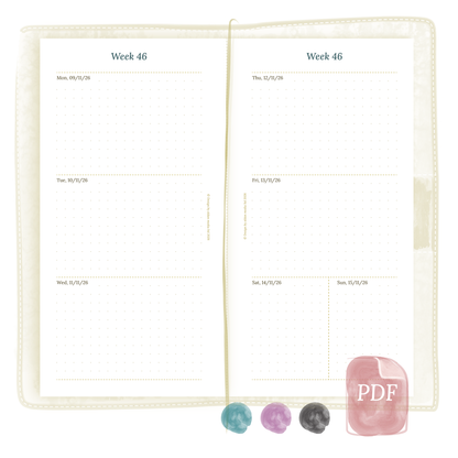 TN Standard | W2P | Week on 2 pages